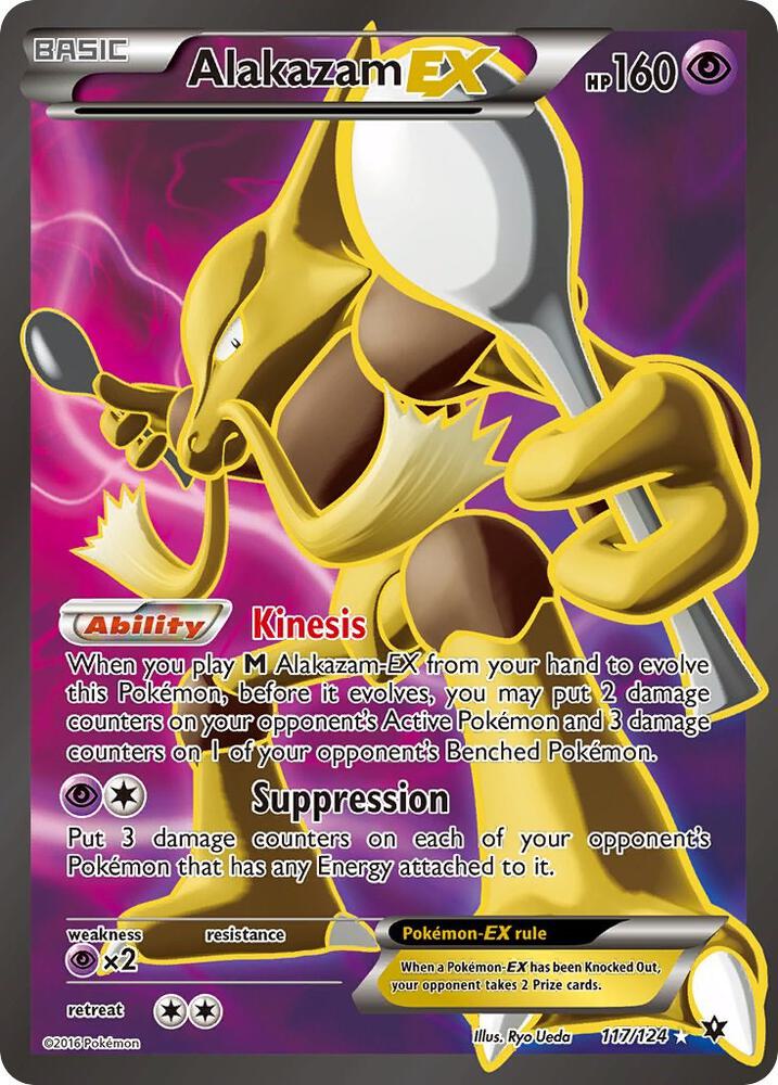 Alakazam EX (Full Art)-XY - Fates Collide-Ultra Rare-Holofoil