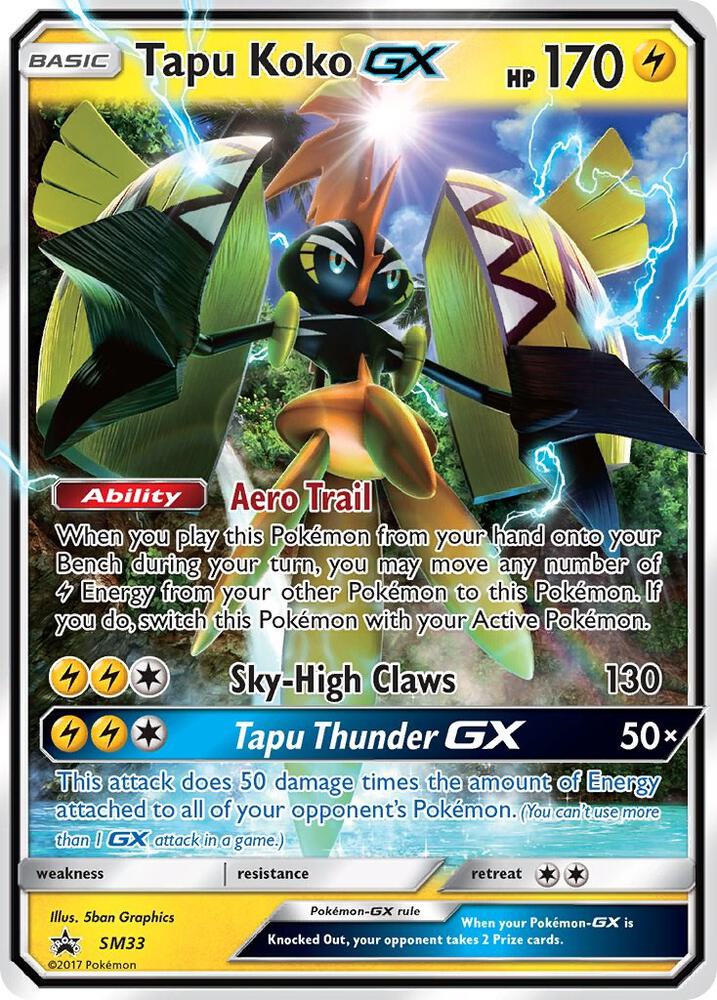 Tapu Koko GX - SM33-SM Promos-Promo-Holofoil
