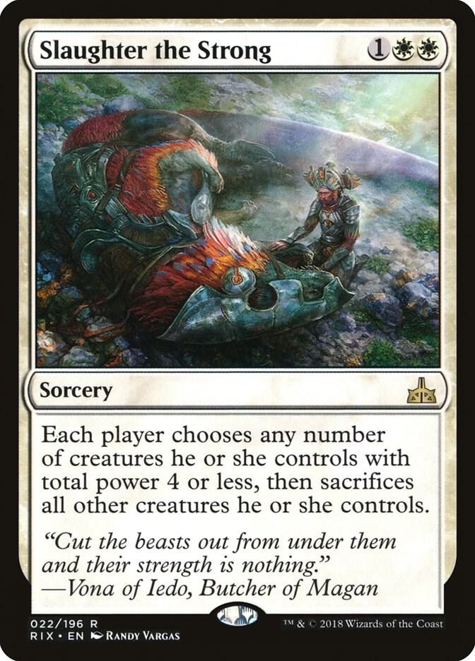 Slaughter the Strong-Rivals of Ixalan-R-Foil