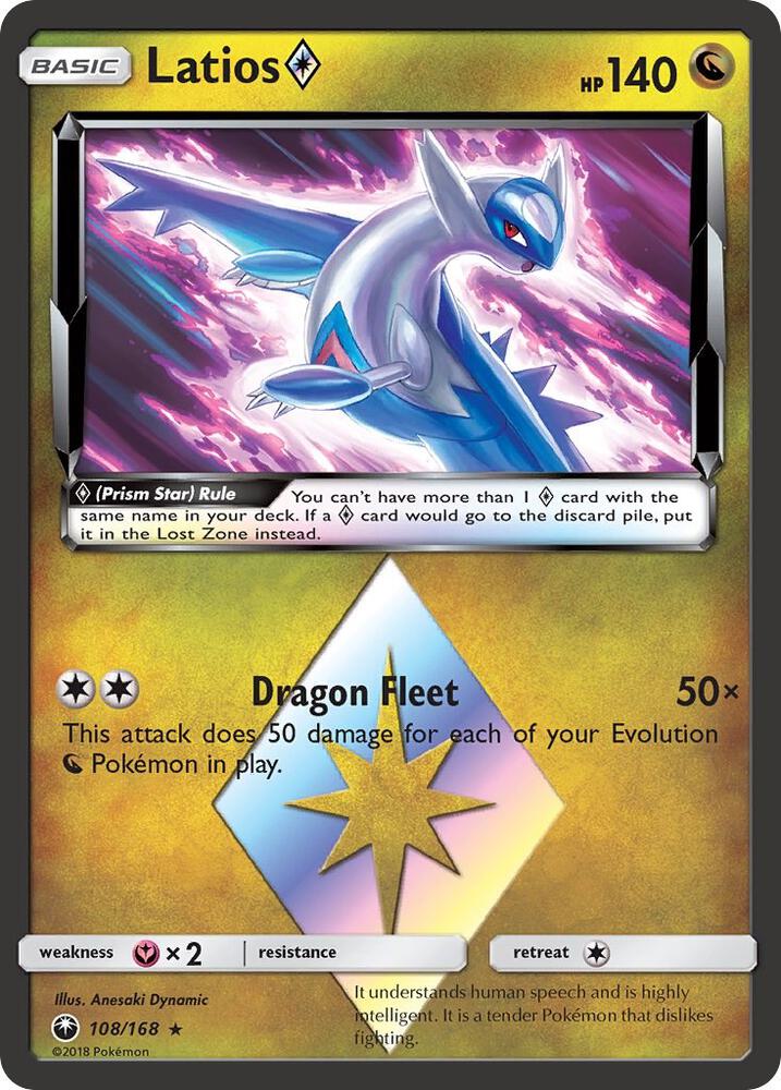 Latios Prism Star-SM - Celestial Storm-Prism Rare-Holofoil