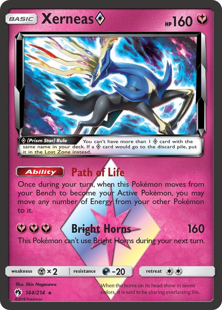 Xerneas Prism Star-SM - Lost Thunder-Prism Rare-Holofoil