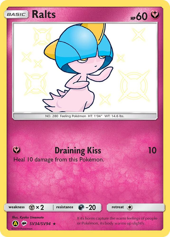 Ralts-Hidden Fates: Shiny Vault-Shiny Holo Rare-Holofoil