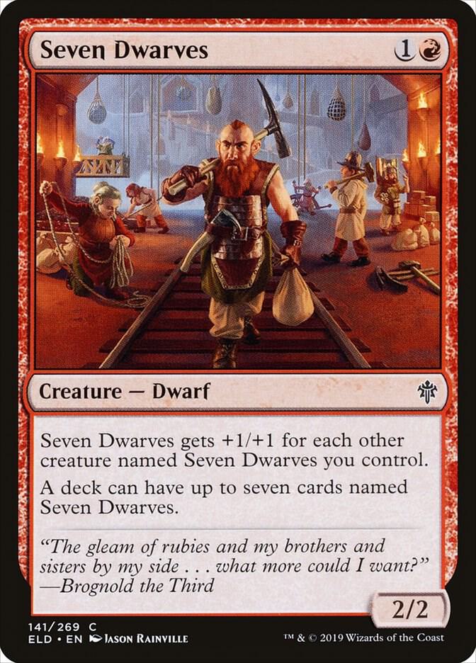 Seven Dwarves-Throne of Eldraine-C-Normal