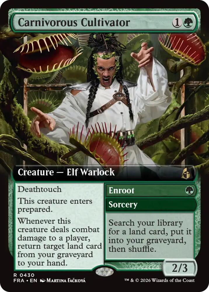 Carnivorous Cultivator (Extended Art)-Reality Fracture-R-Foil