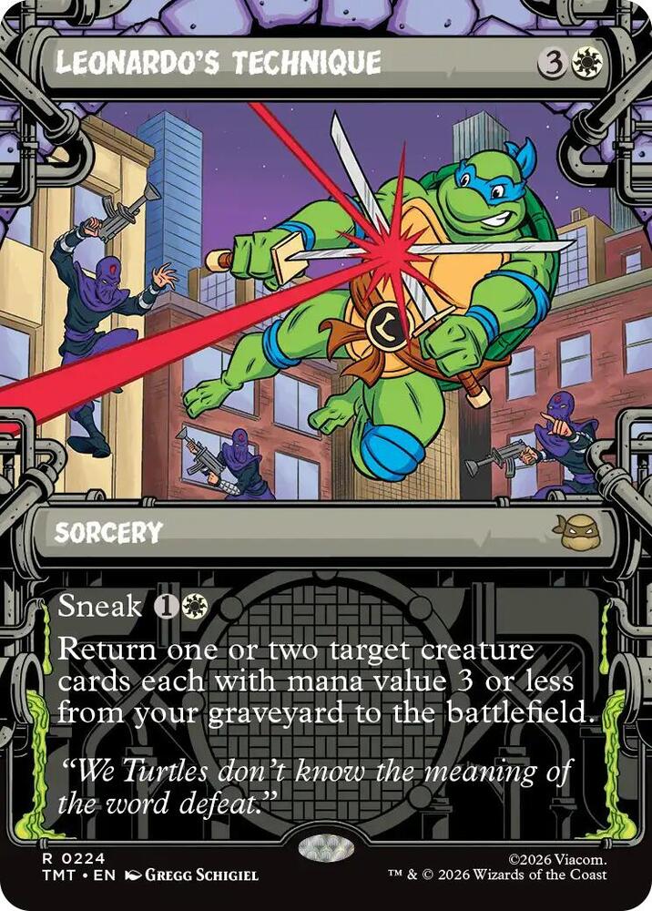 Leonardo's Technique (Showcase)-Teenage Mutant Ninja Turtles-R-Normal