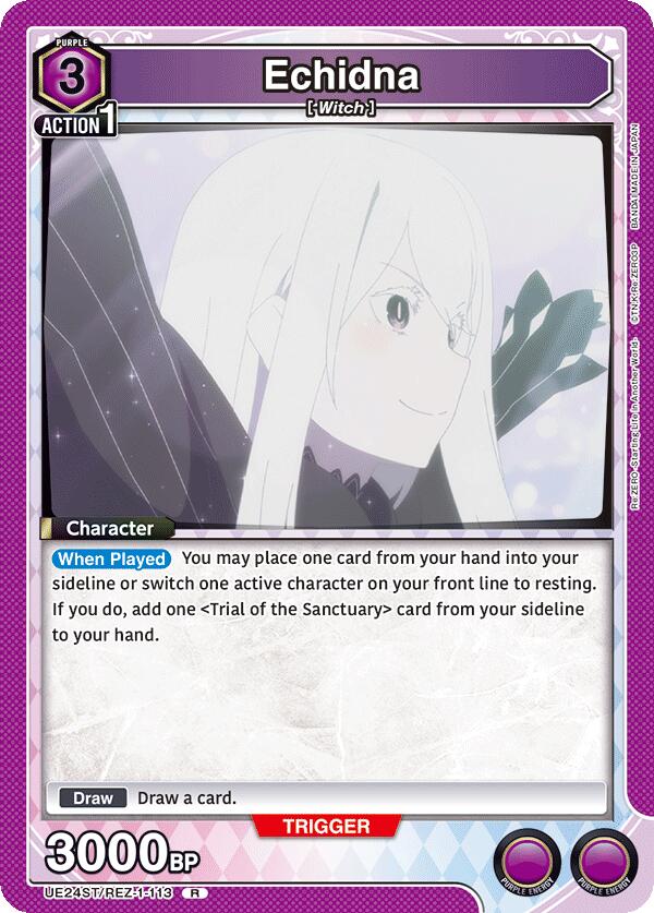 Echidna-UE24ST: Re:ZERO -Starting Life in Another World- Starter Deck-Rare-Normal