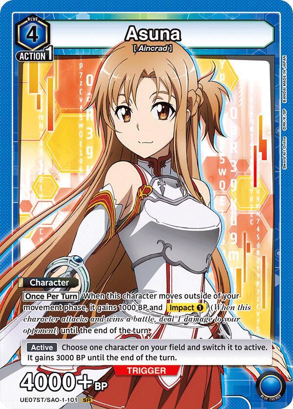 Asuna (101)-UE07ST: Sword Art Online Starter Deck-Super Rare-Foil