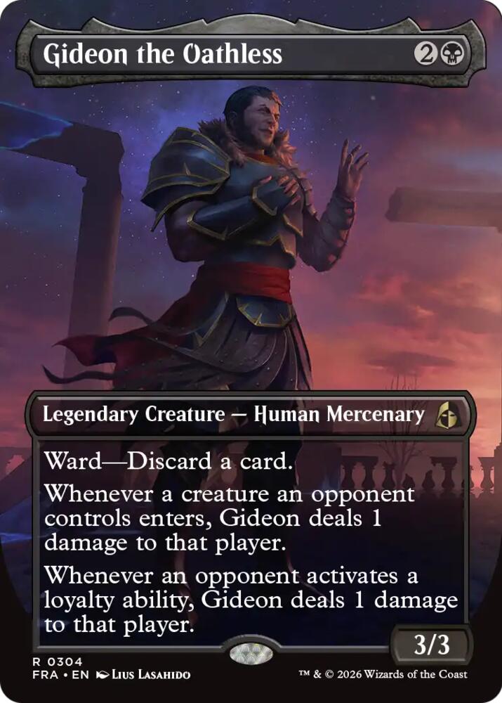Gideon the Oathless (Borderless)-Reality Fracture-R-Normal