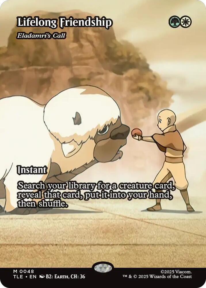 Lifelong Friendship - Eladamri's Call (Borderless)-Avatar: The Last Airbender: Eternal-Legal-M-Foil