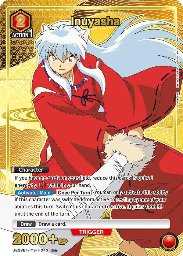 Inuyasha (043) (U*)-UE23BT: Inuyasha-Uncommon 1-Star-Foil