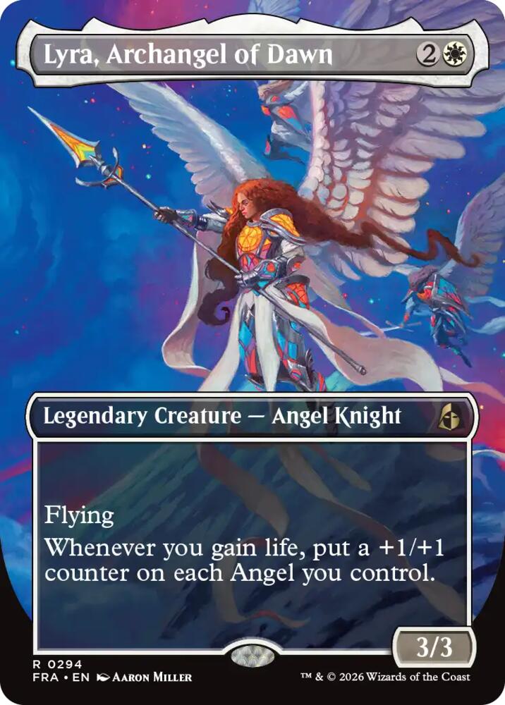 Lyra, Archangel of Dawn (Borderless)-Reality Fracture-R-Normal