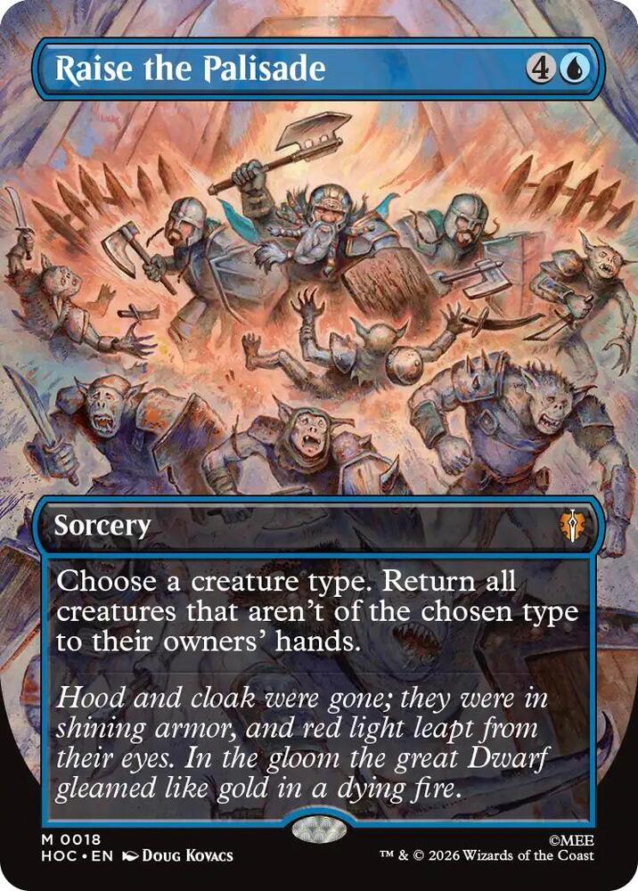 Raise the Palisade (Borderless)-The Hobbit: Eternal-Legal-M-Foil