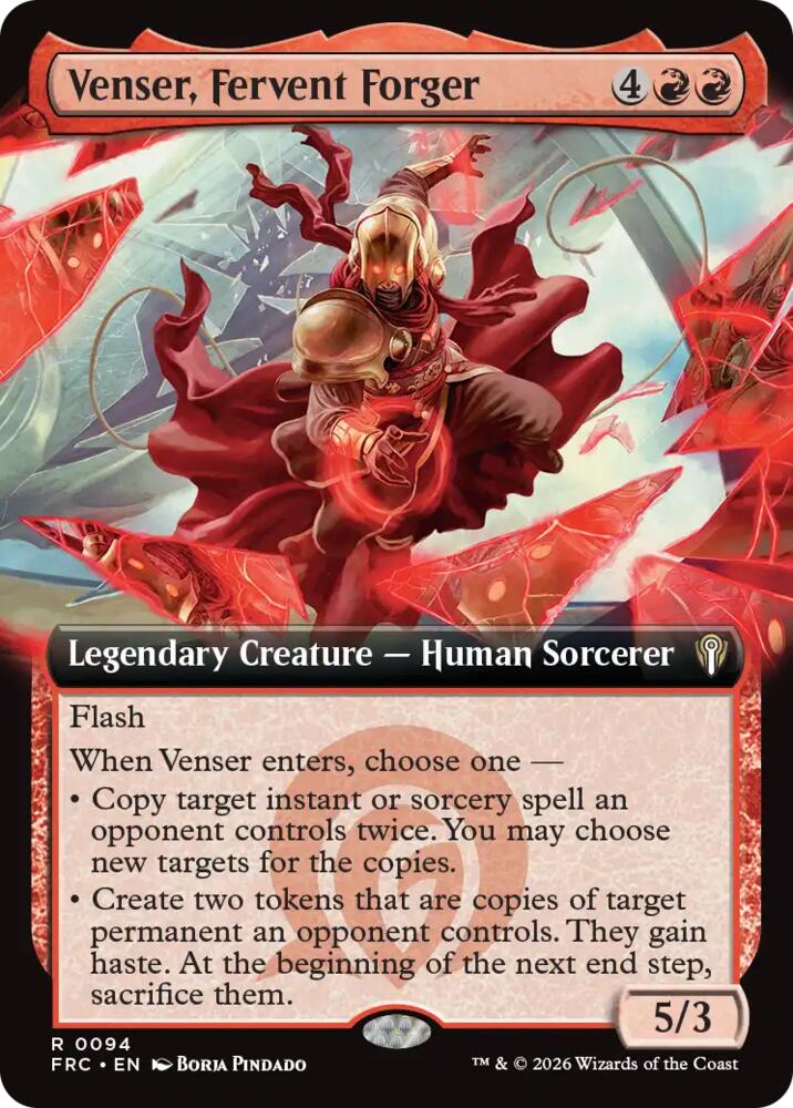 Venser, Fervent Forger (Extended Art)-Commander: Reality Fracture-R-Normal