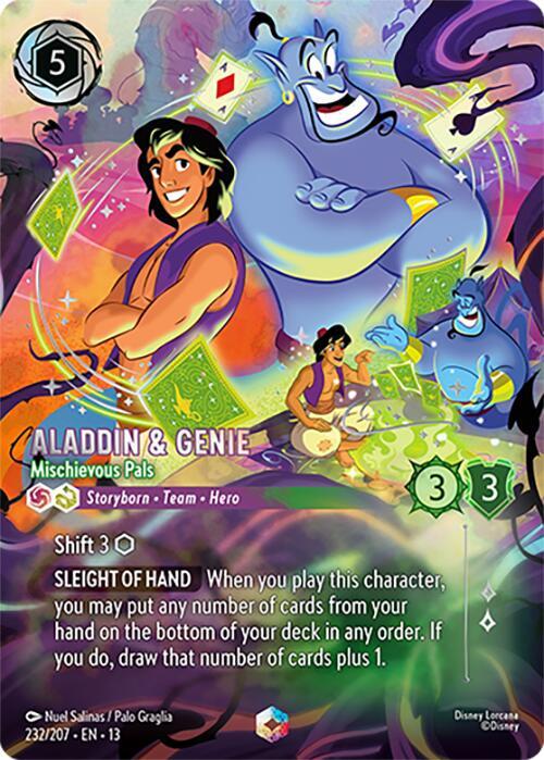 Aladdin & Genie - Mischievous Pals (Enchanted)-Attack of the Vine!-Enchanted-Holofoil