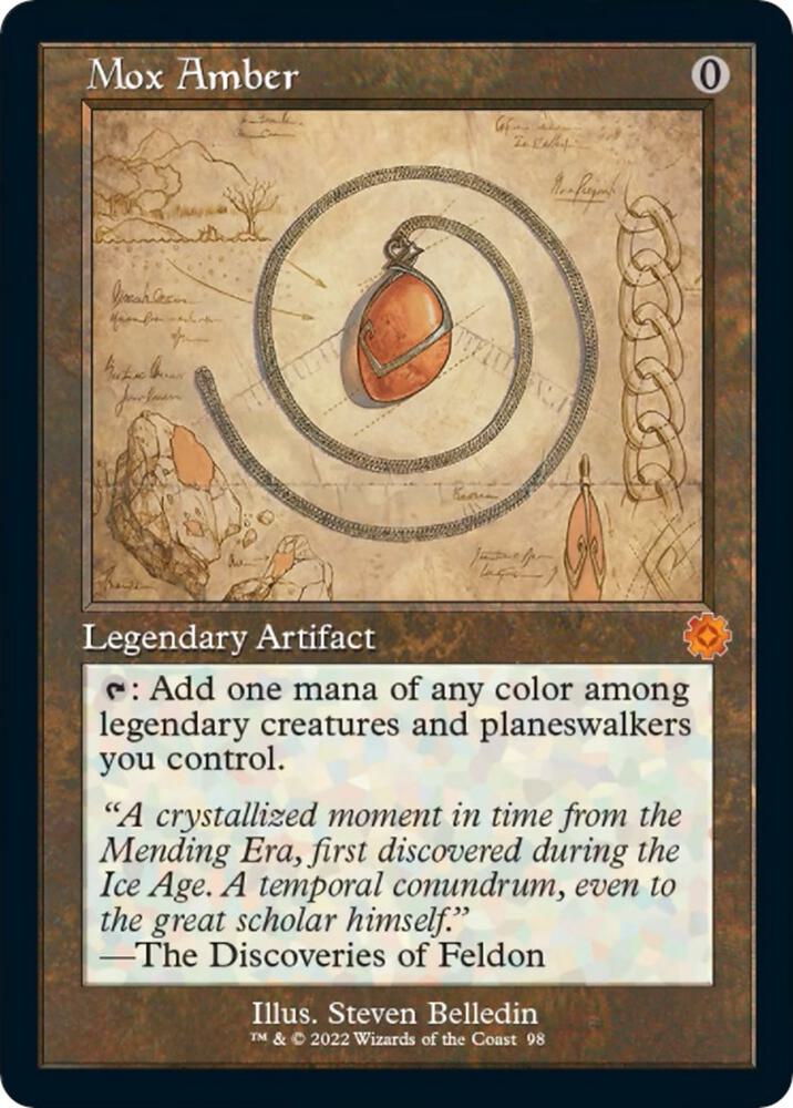 Mox Amber (Schematic)-The Brothers' War: Retro Frame Artifacts-M-Normal