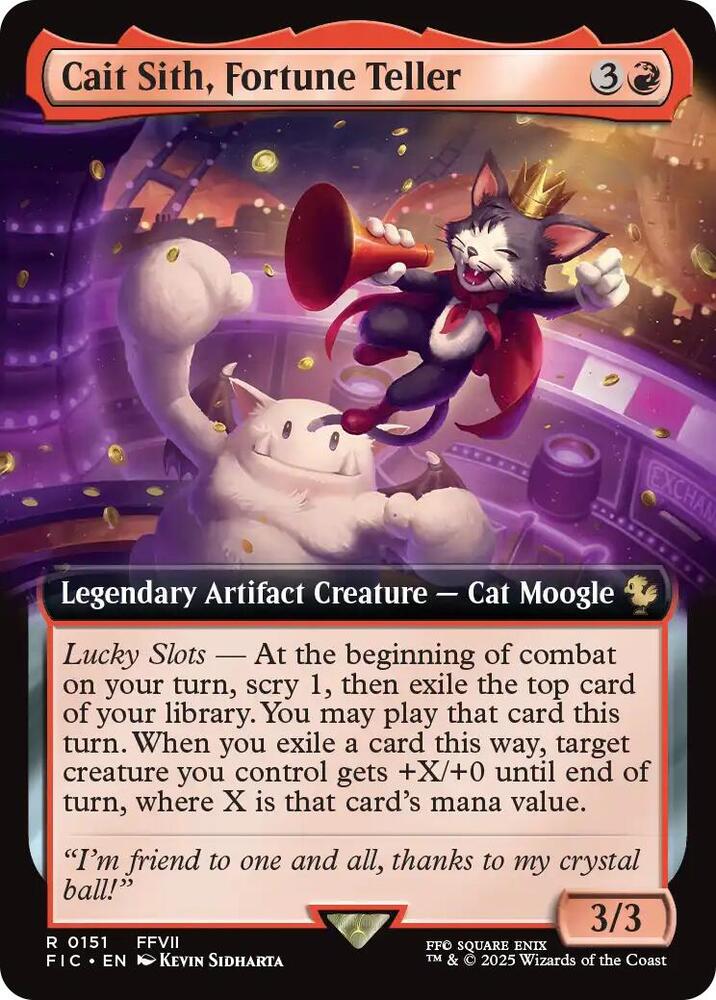 Cait Sith, Fortune Teller (Extended Art)-Commander: FINAL FANTASY-R-Normal