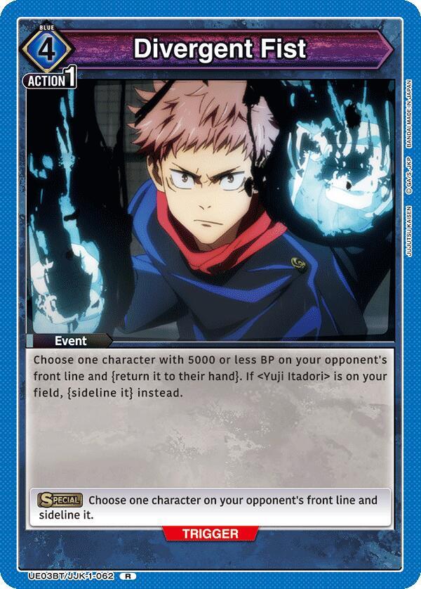 Divergent Fist-UE03BT: Jujutsu Kaisen-Rare-Foil