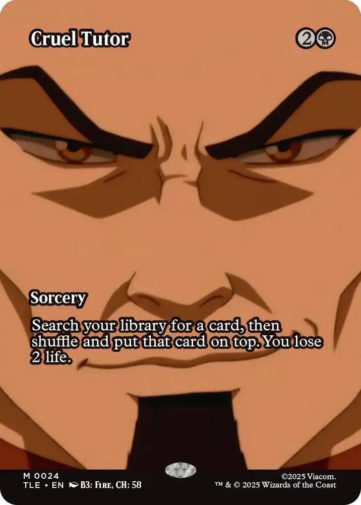 Cruel Tutor (Borderless)-Avatar: The Last Airbender: Eternal-Legal-M-Normal