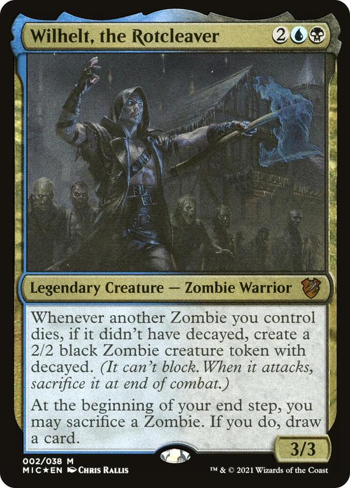 Wilhelt, the Rotcleaver (Display Commander) - Thick Stock-Commander: Innistrad: Midnight Hunt-M-Foil