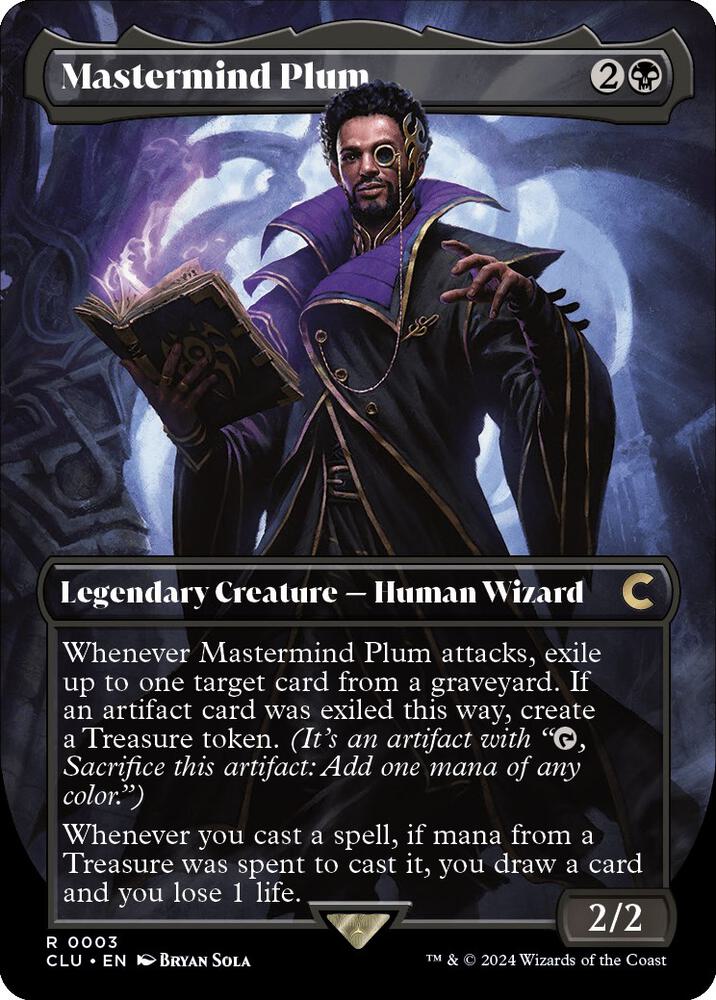 Mastermind Plum (Borderless)-Ravnica: Clue Edition-R-Normal
