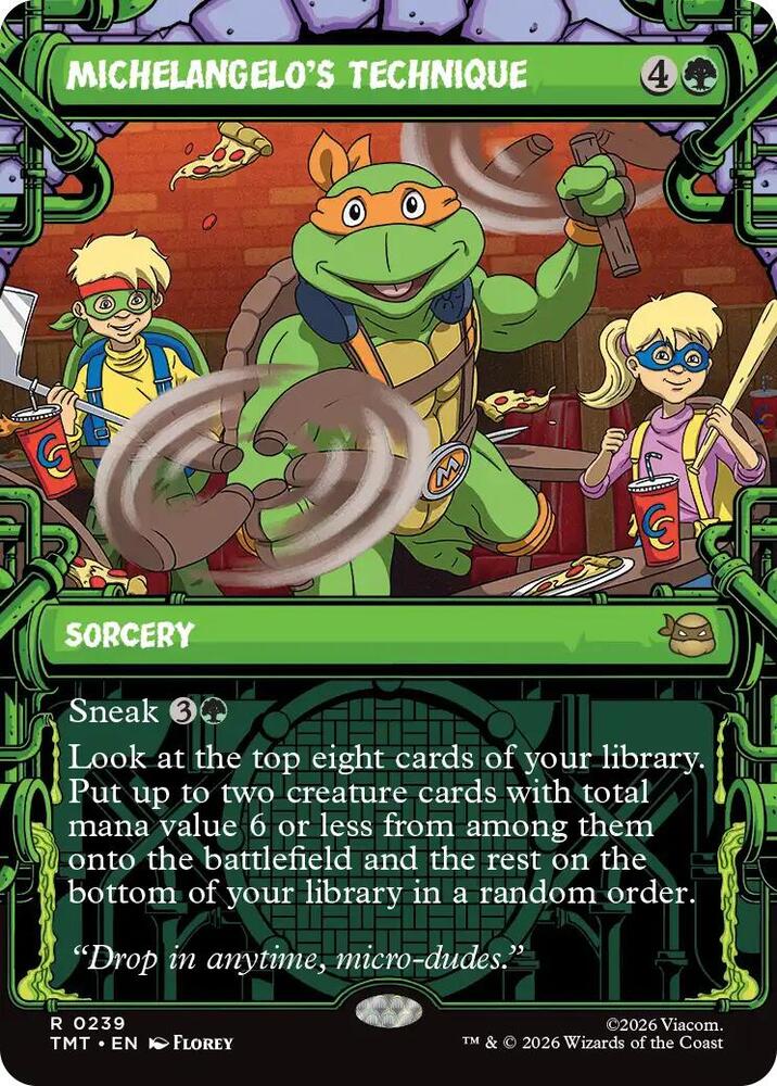 Michelangelo's Technique (Showcase)-Teenage Mutant Ninja Turtles-R-Normal