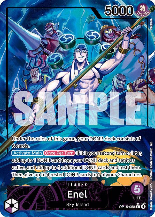 Enel (OP15-058) (Alternate Art)-Adventure on Kami's Island-L-Foil