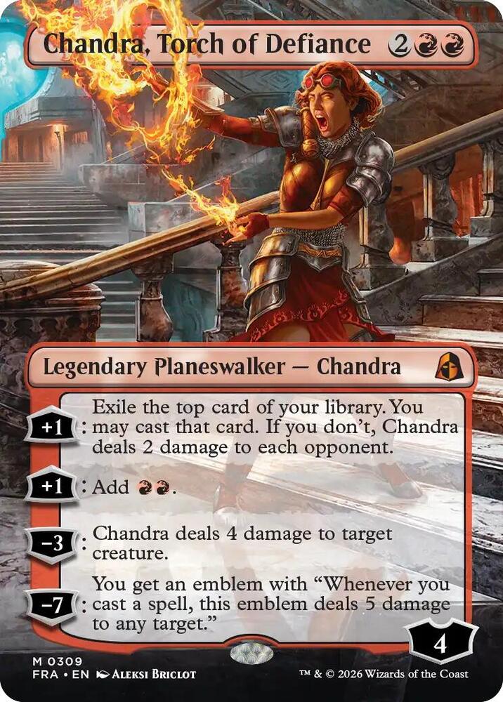 Chandra, Torch of Defiance (Borderless)-Reality Fracture-M-Normal