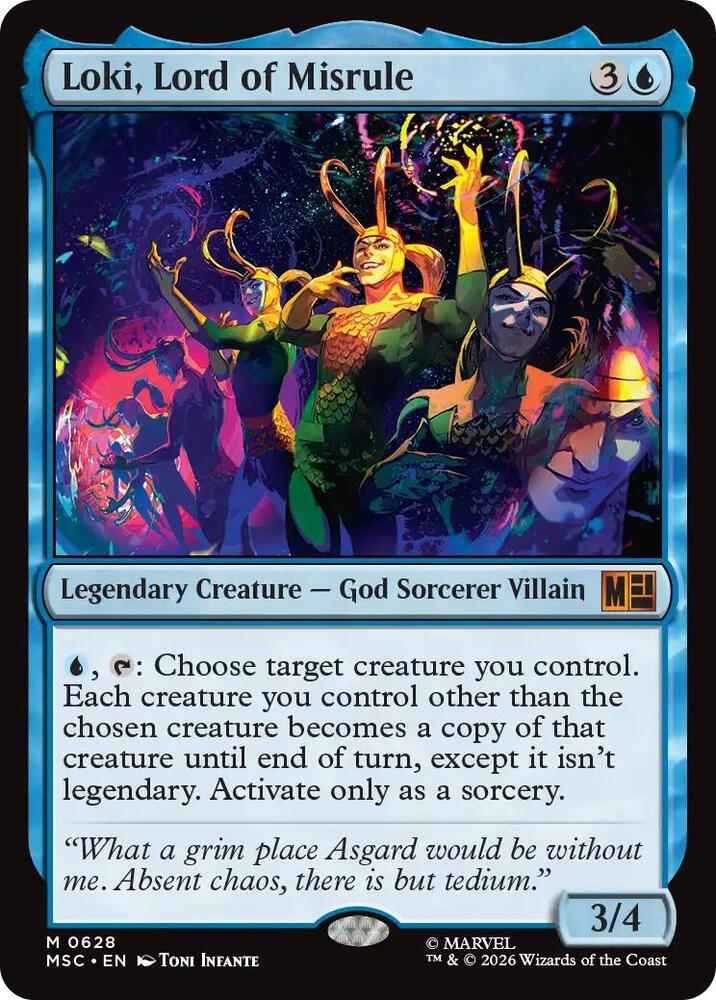 Loki, Lord of Misrule-Commander: Marvel Super Heroes-M-Foil