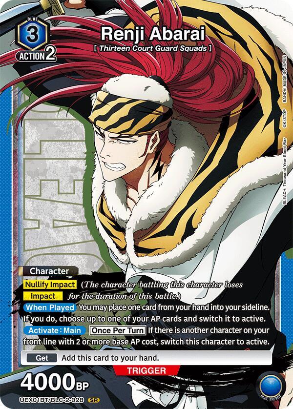 Renji Abarai (028)-UEX01BT: BLEACH: Thousand-Year Blood War Vol.2-Super Rare-Foil
