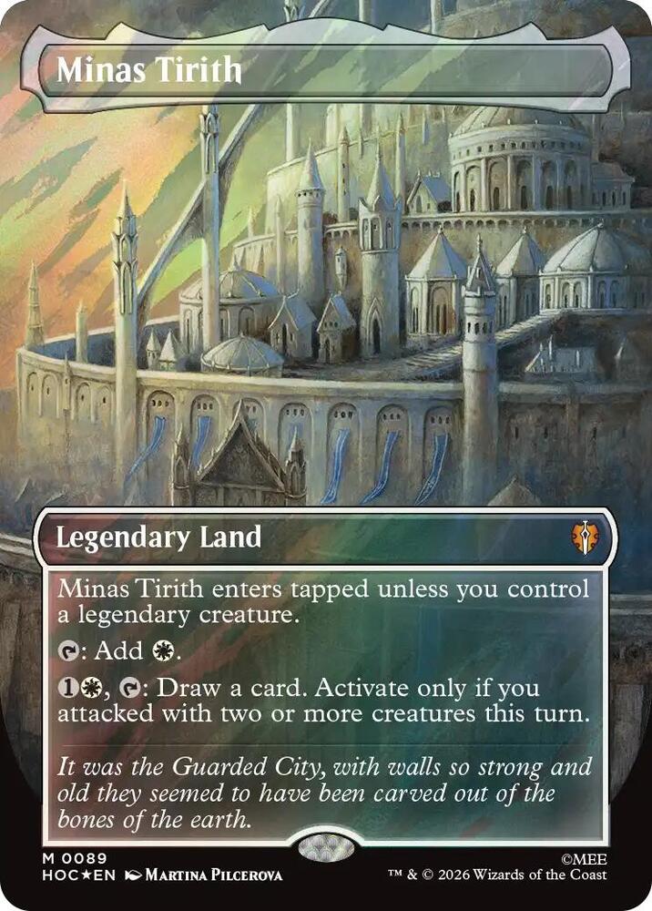 Minas Tirith (Borderless) (Surge Foil)-The Hobbit: Eternal-Legal-M-Foil