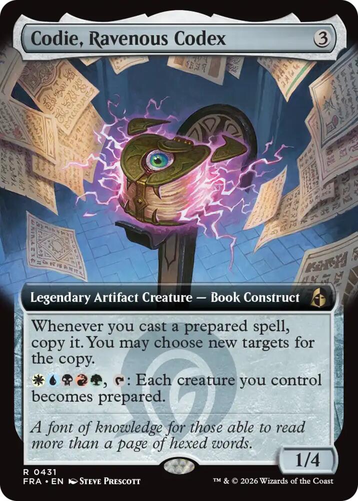 Codie, Ravenous Codex (Extended Art)-Reality Fracture-R-Foil