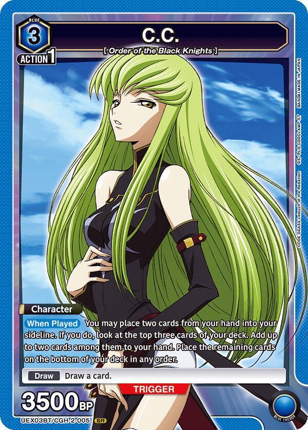 C.C. (005)-UEX03BT: CODE GEASS: Lelouch of the Rebellion Vol.2-Super Rare-Foil