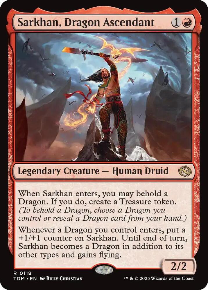 Sarkhan, Dragon Ascendant-Tarkir: Dragonstorm-R-Normal