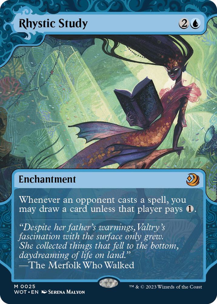 Rhystic Study-Wilds of Eldraine: Enchanting Tales-M-Normal