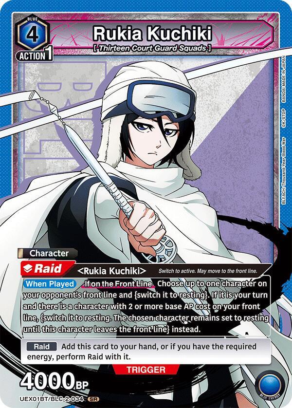 Rukia Kuchiki (034)-UEX01BT: BLEACH: Thousand-Year Blood War Vol.2-Super Rare-Foil