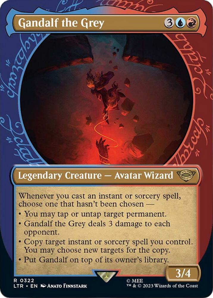 Gandalf the Grey (Showcase)-Universes Beyond: The Lord of the Rings: Tales of Middle-earth-R-Foil