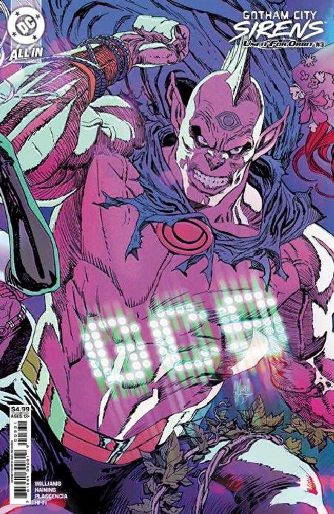 Gotham City Sirens Unfit For Orbit #3 (Of 5) Cover C Guillem March Connecting Card Stock Variant