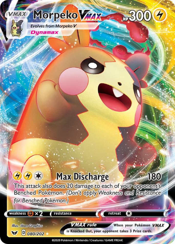 Morpeko VMAX-SWSH01: Sword & Shield Base Set-Ultra Rare-Holofoil