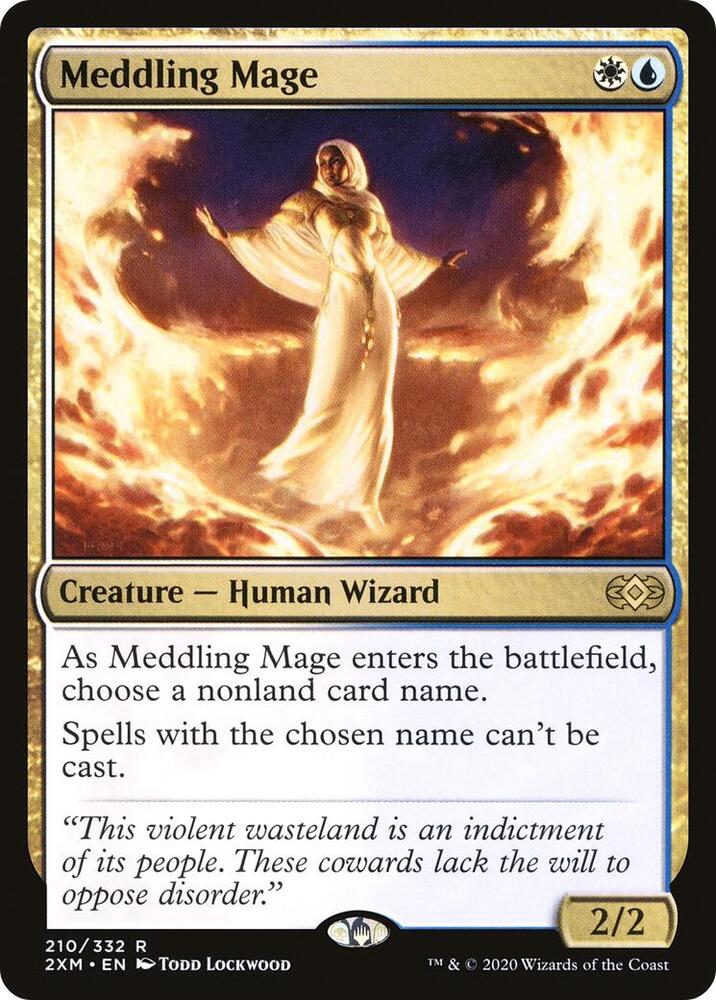 Meddling Mage-Double Masters-R-Normal