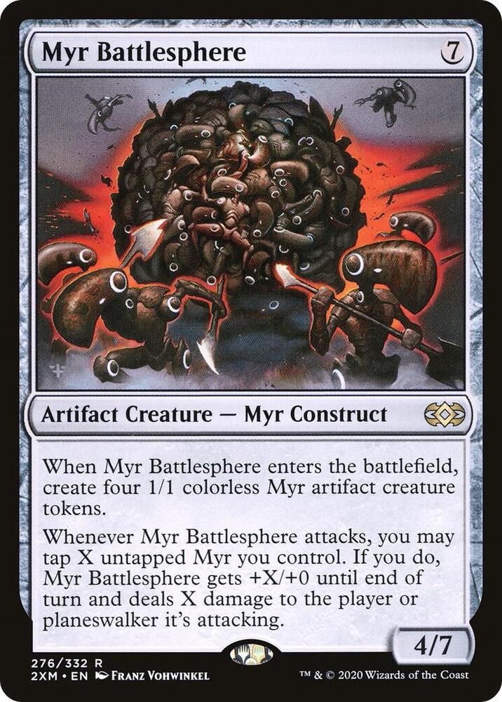 Myr Battlesphere-Double Masters-R-Foil
