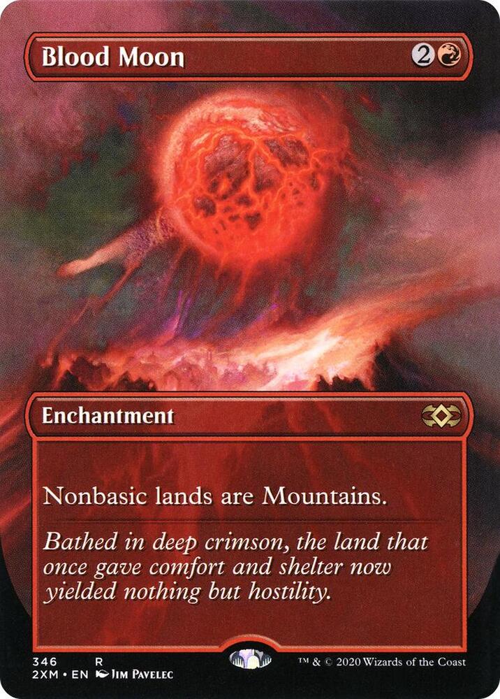 Blood Moon (Borderless)-Double Masters-R-Foil