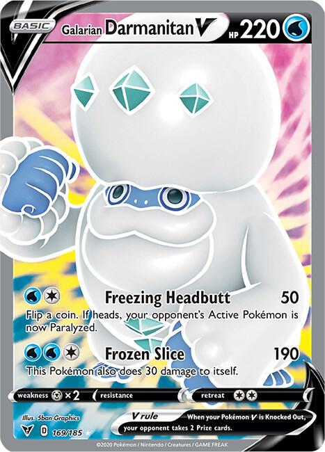 Galarian Darmanitan V (Full Art)-SWSH04: Vivid Voltage-Ultra Rare-Holofoil