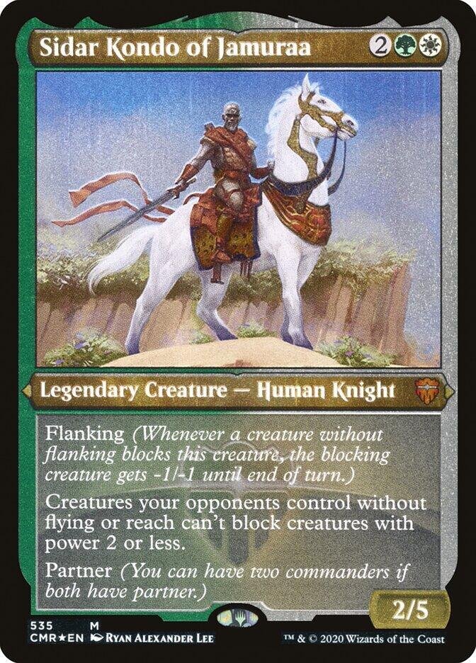 Sidar Kondo of Jamuraa (Foil Etched)-Commander Legends-M-Foil