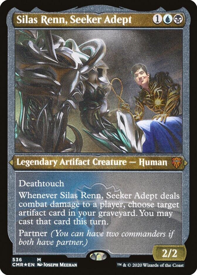 Silas Renn, Seeker Adept (Foil Etched)-Commander Legends-M-Foil
