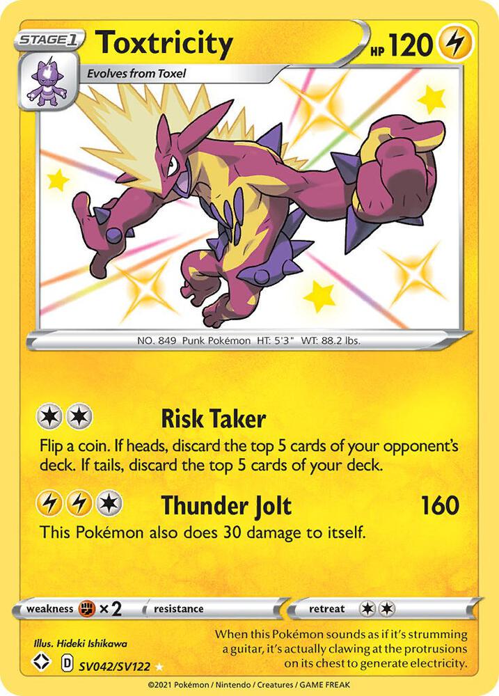 Toxtricity-Shining Fates: Shiny Vault-Shiny Holo Rare-Holofoil