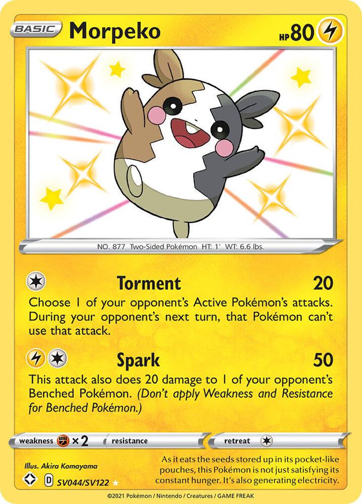 Morpeko-Shining Fates: Shiny Vault-Shiny Holo Rare-Holofoil