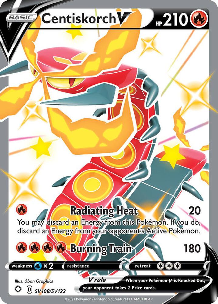 Centiskorch V-Shining Fates: Shiny Vault-Shiny Holo Rare-Holofoil