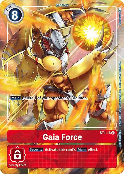 Gaia Force - ST1-16 (Tamer's Evolution Box)-Starter Deck 01: Gaia Red-Promo-Foil