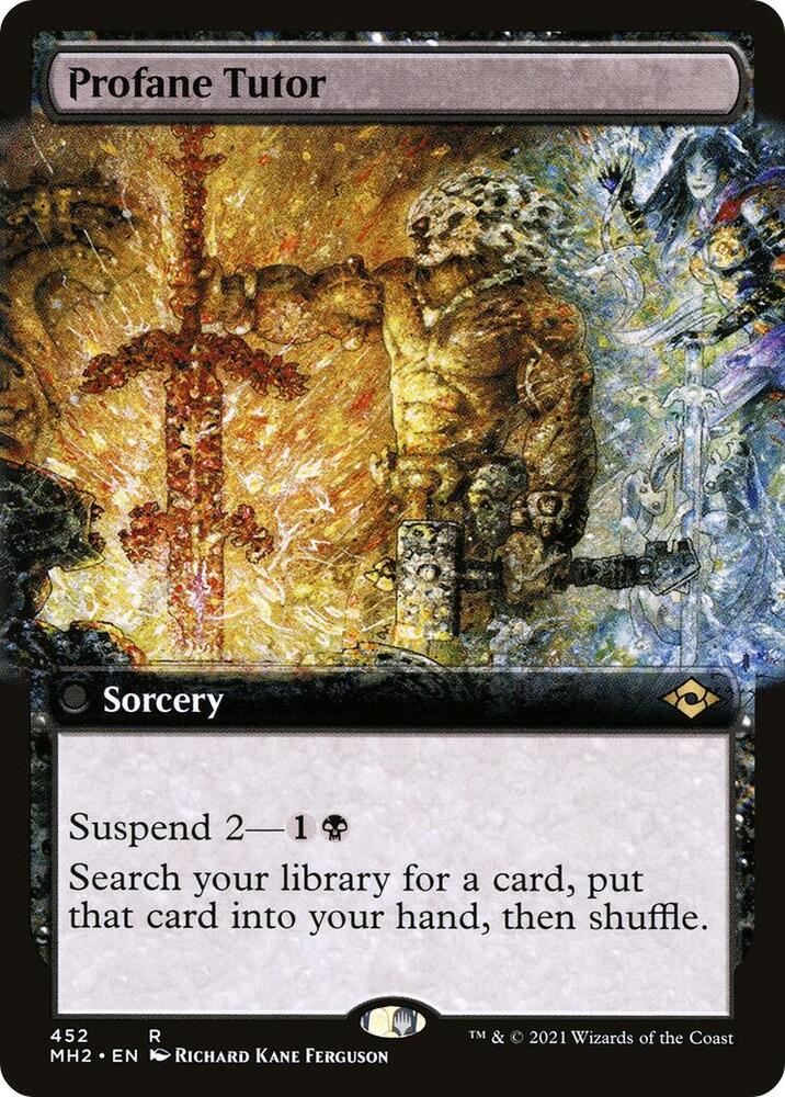 Profane Tutor (Extended Art)-Modern Horizons 2-R-Normal