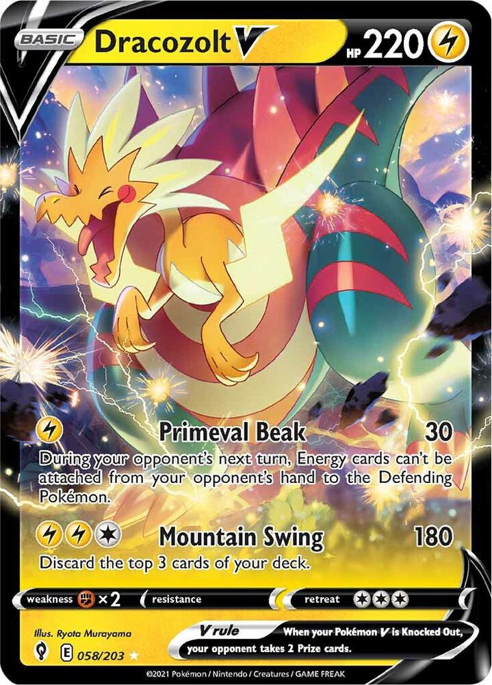 Dracozolt V-SWSH07: Evolving Skies-Ultra Rare-Holofoil